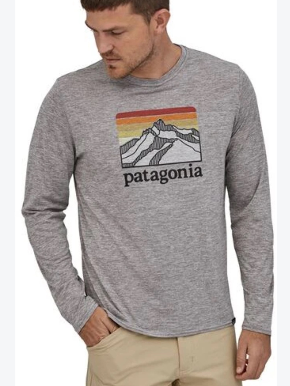 ·Patagonia· Mens Capilene Cool Daily Stretch Performance Long Sleeve Shirt Sz M